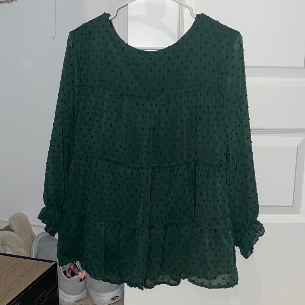Pretty Garden Tiered Blouse Small